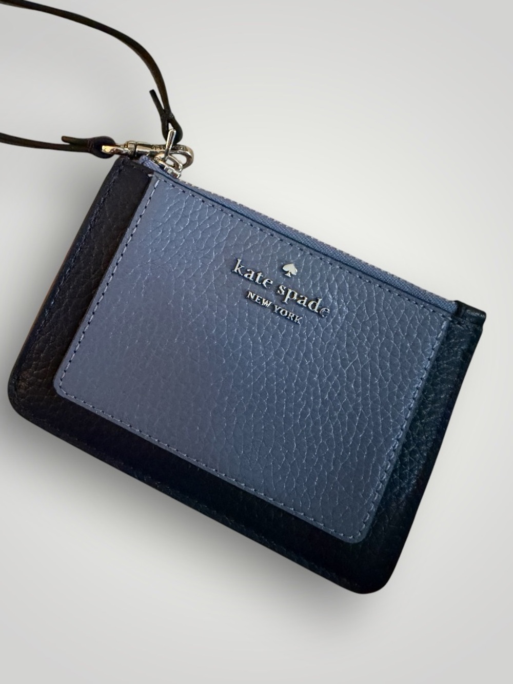 kate spade colorblock pebble leather LENA card case